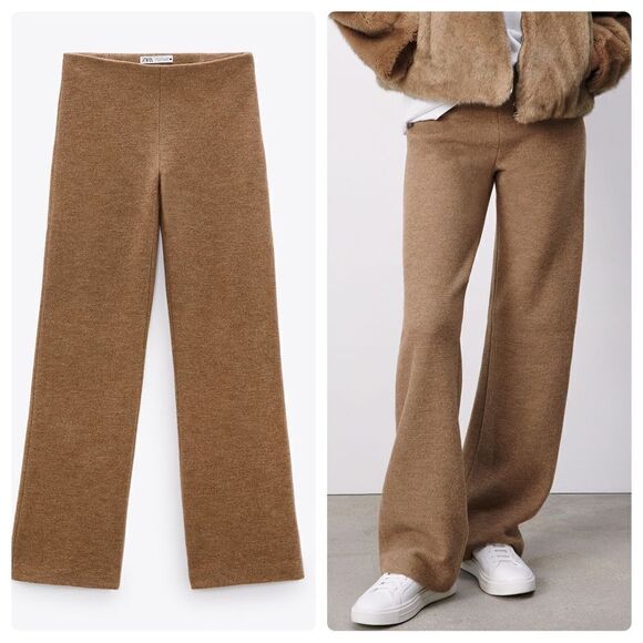 ZARA 100% WOOL PANTS LIMITED EDITION - Picture 1 of 8